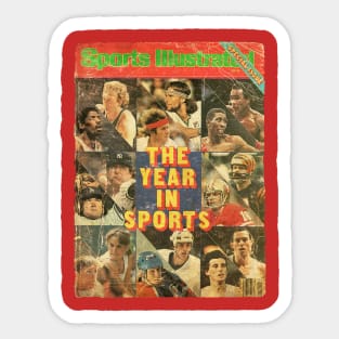 COVER SPORT - SPORT ILLUSTRATED - THE YEAR IN SPORT Sticker